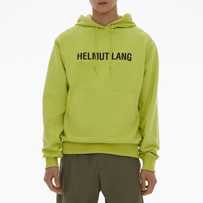 HELMUT LANG Lime Chest Logo Core Hoodie