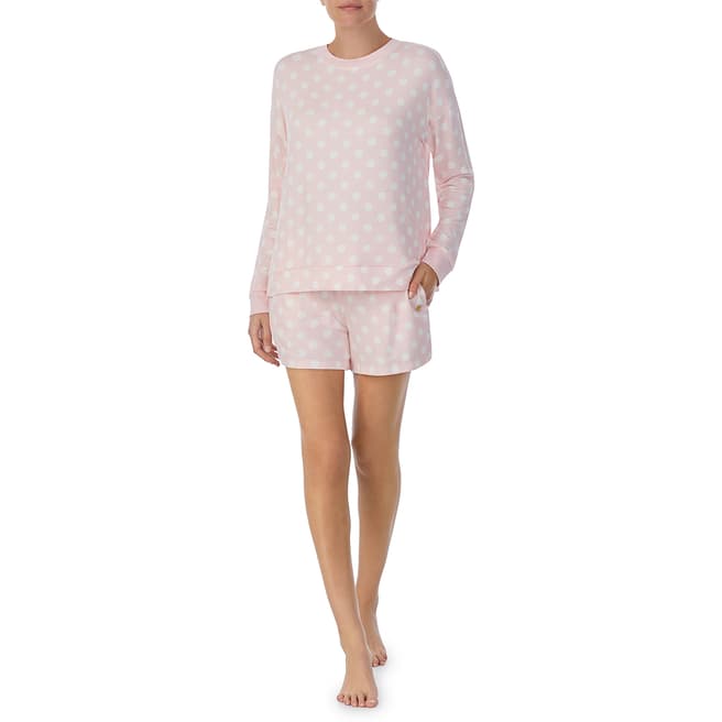 Kate Spade Pink Dot Print Short Pajamas
