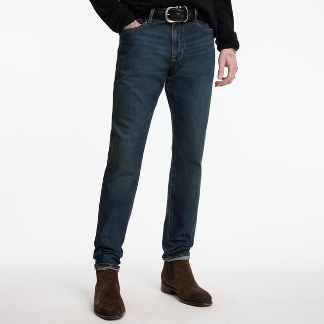 John Varvatos Dark Blue J703 Skinny Fit Jeans