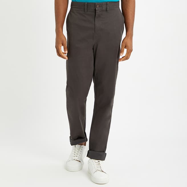 Crew Clothing Charcoal Tapered Fit Chinos
