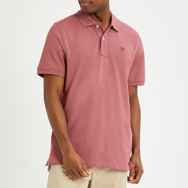 Crew Clothing Pink Melbury Cotton Polo Shirt