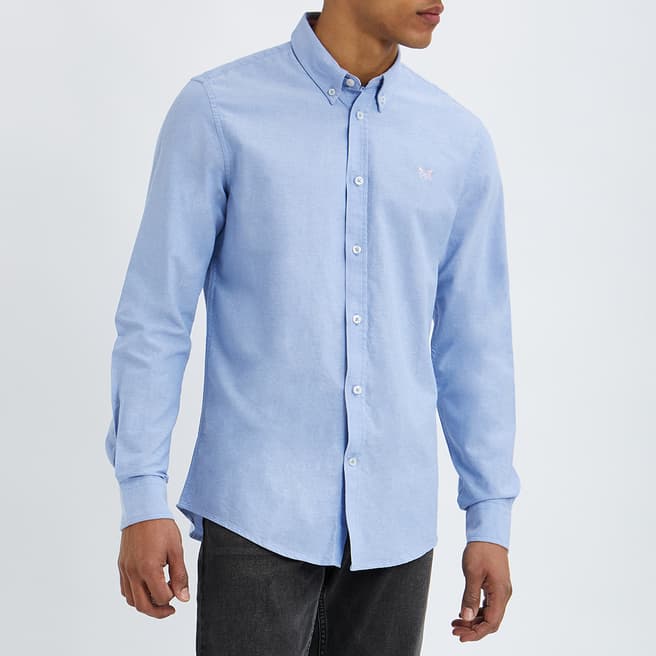 Crew Clothing Blue Oxford Slim Fit Shirt