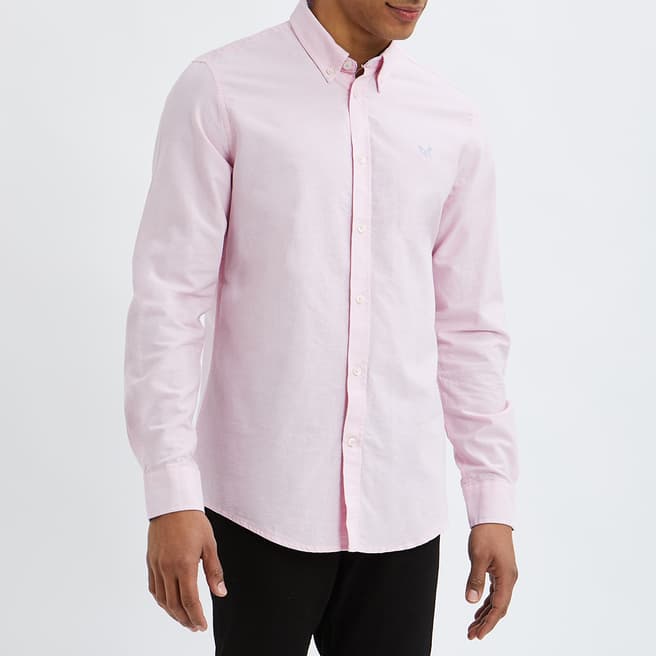 Crew Clothing Pink Oxford Slim Fit Shirt