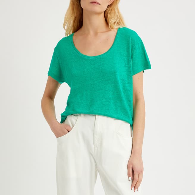 N°· Eleven Emerald Linen Jersey T-Shirt