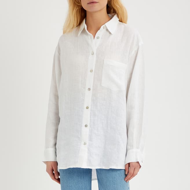 N°· Eleven White Linen Shirt