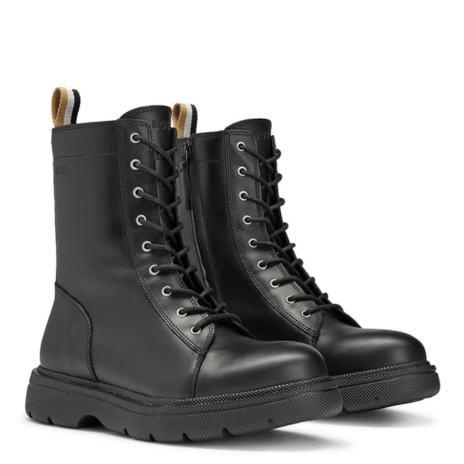 BOSS Black Jacob Lace Up Leather Boots