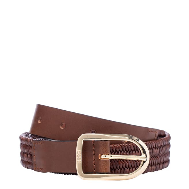 BOSS Brown Colette Leather Belt