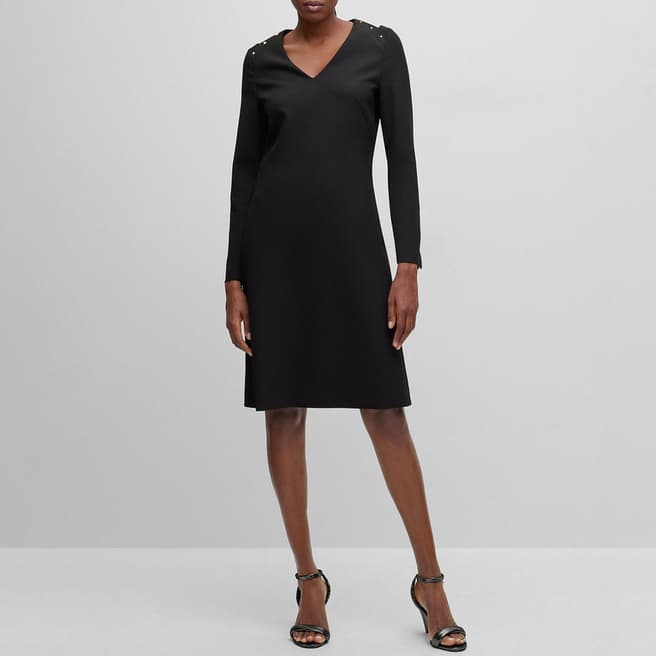 BOSS Black Dariva Cotton Blend Mini Dress