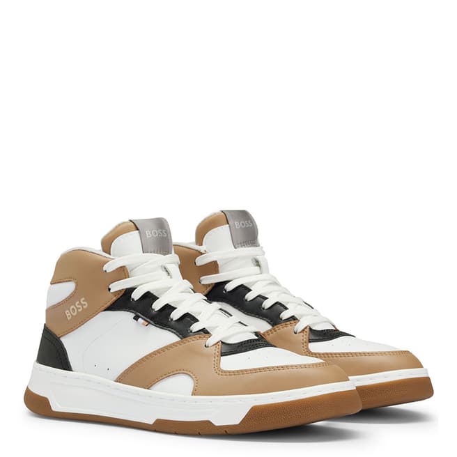BOSS White/Camel Baltimore Trainers