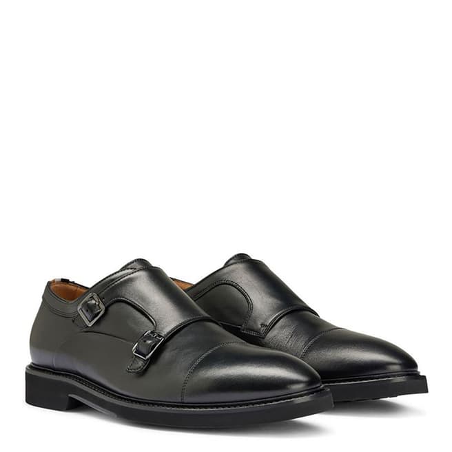 BOSS Black Jerrard Monk Leather Shoes