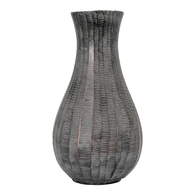 Gallery Living Enya Fluted Vase Small, Antique Grey