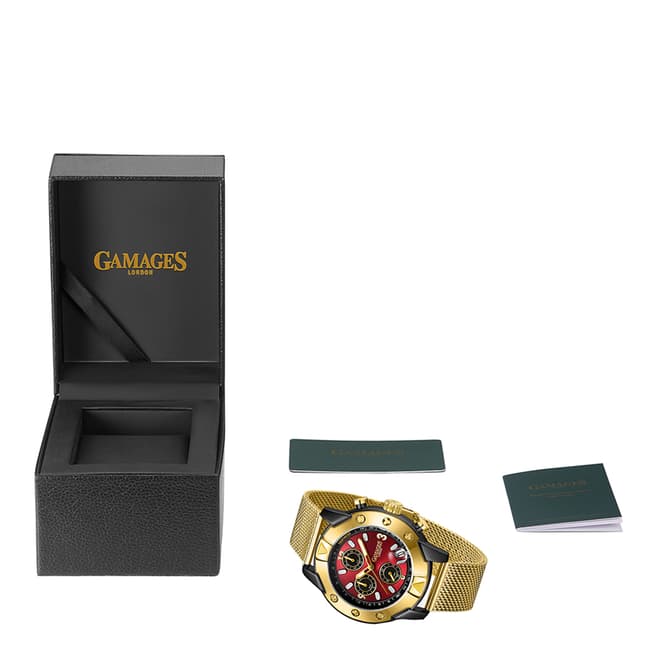 Gamages of London Men's Gamages Of London Limited Edition Gold Watch