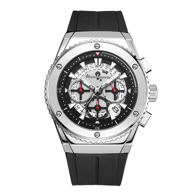 Mann Egerton Men's Limited Edition Mann Egerton Black Steel Watch