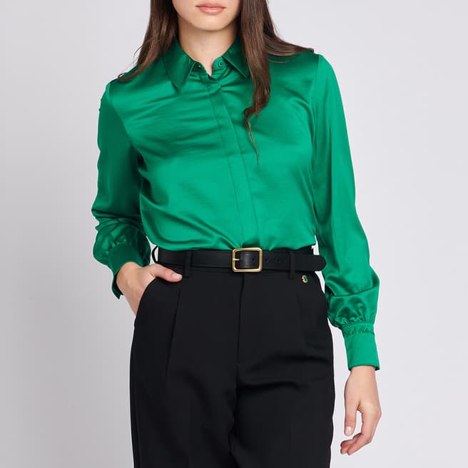 U.S. Polo Assn. Green Satin Shirt
