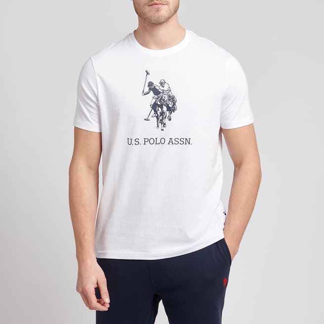U.S. Polo Assn. White Rider Cotton T-Shirt