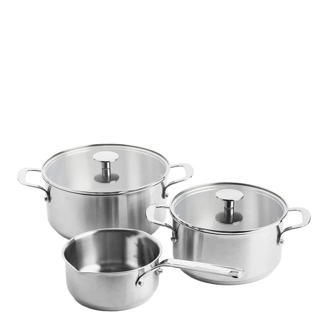 KitchenAid KitchenAid Stainless Steel Cookware Set, 5 Piece, Silver