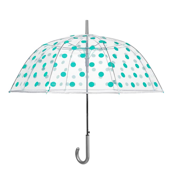 Perletti Blue Polka Dots Birdcage Umbrella
