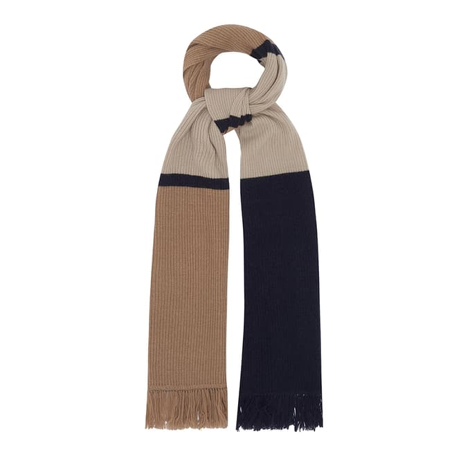 Lily and Lionel Brown Sand Stripe Scarf
