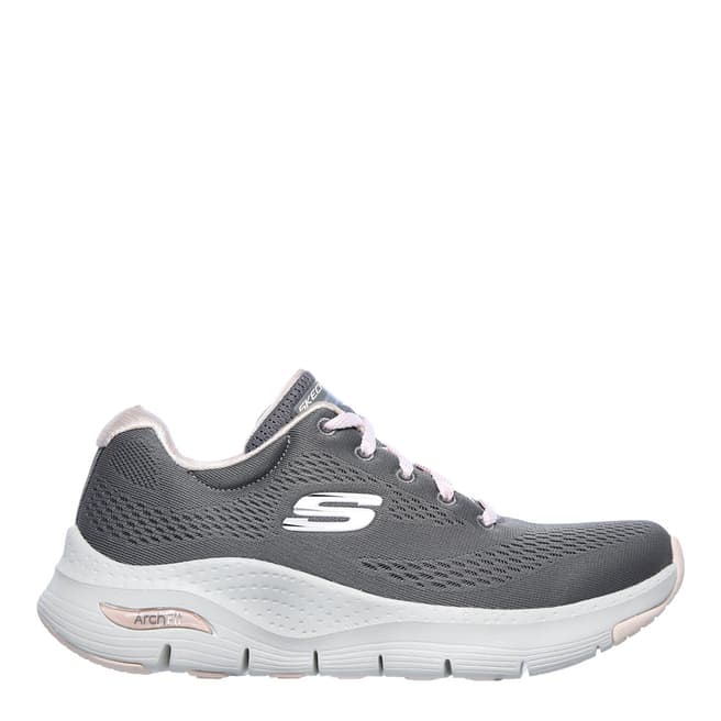 Skechers Grey Arch Fit Sunny Outlook Sports Trainers