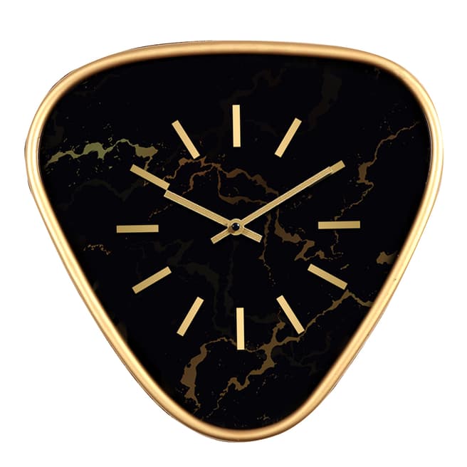 The Libra Company Telford Black Triangular Wall Clock