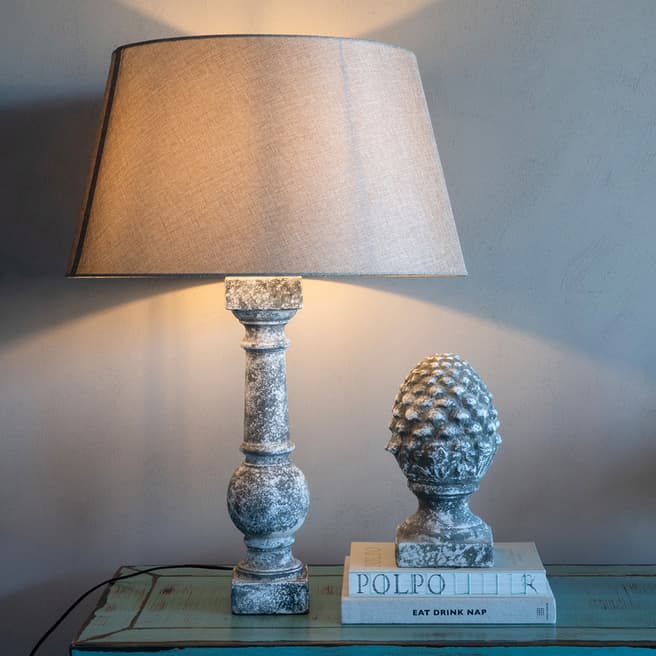 The Libra Company Stone Tall Lamp With Shade