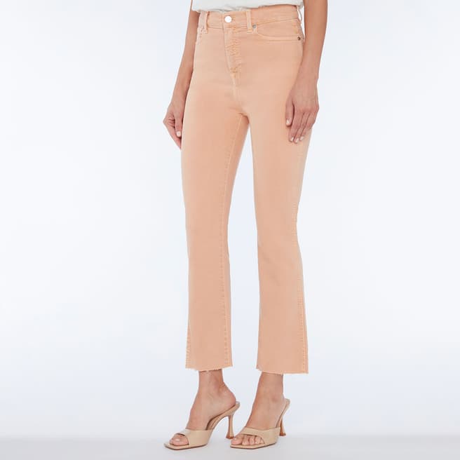 7 For All Mankind Pink Terra Slim Bootcut Stretch Jeans