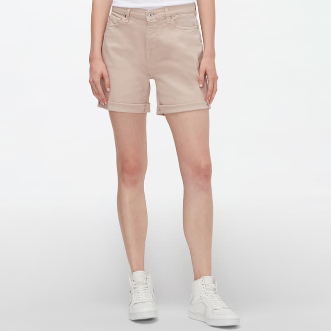 7 For All Mankind Pastel Pink Twill Boy Shorts
