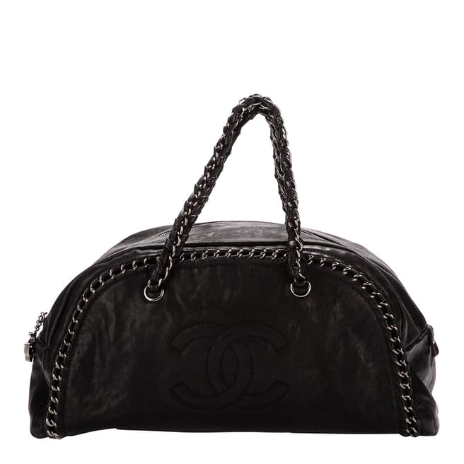 Vintage Chanel Black Chanel Mademoiselle Bowler Shoulder bag