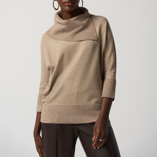 Joseph Ribkoff Brown Asymmetrical Sweater Style