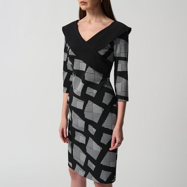 Joseph Ribkoff Black Printed Dress