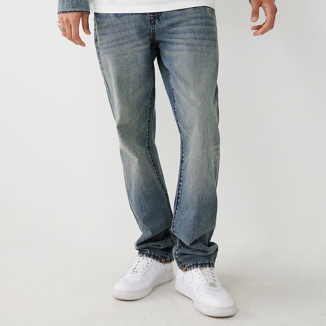 True Religion Mid Blue Ricky Super Miner Jeans 