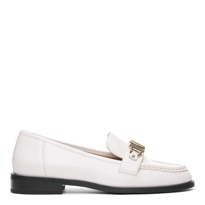 Cream Leather Tiegan Loafers BrandAlley
