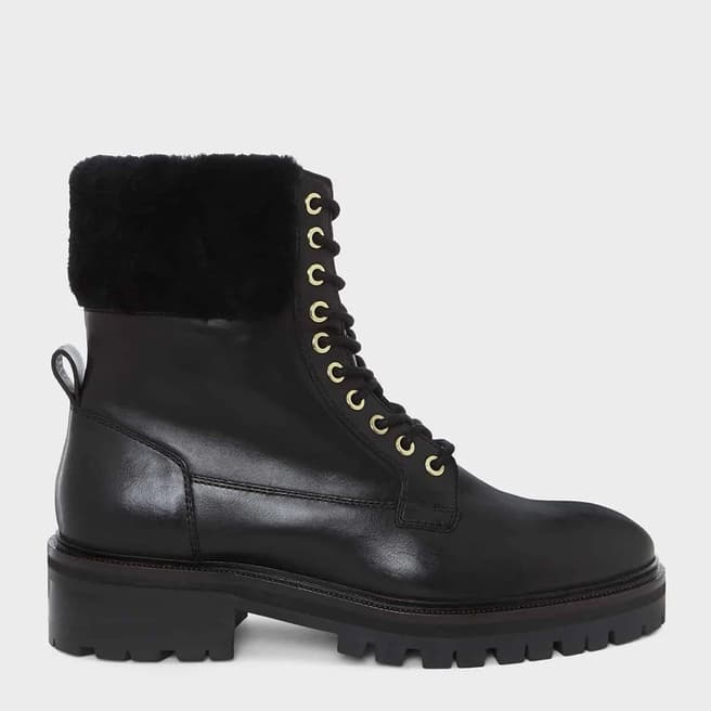 Hobbs London Black Dani Leather Ankle Boots