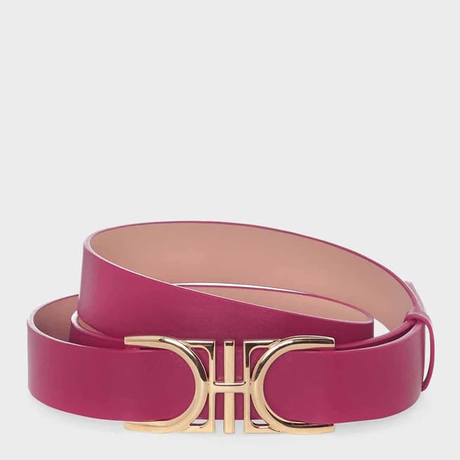 Hobbs London Pink Tabitha Leather Belt