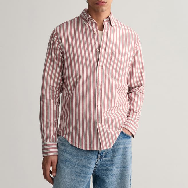 Gant Pink Archive Oxford Stripe Cotton Shirt