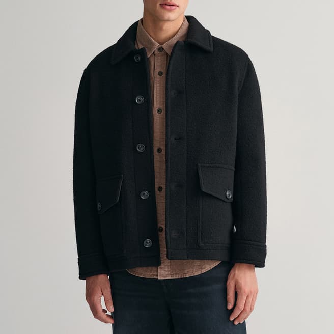 Gant Black Short Wool Jacket