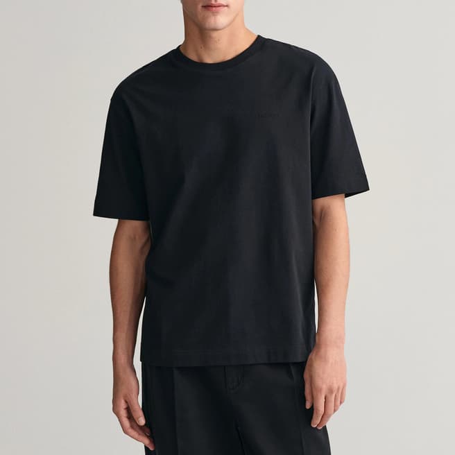 Gant Black Icon Cotton T-Shirt