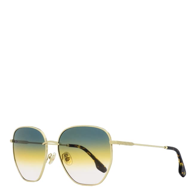 Victoria Beckham Women's Gold Victoria Beckham Sunglasses 55mm