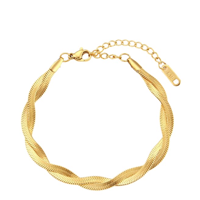 Liv Oliver 18k Gold Woven Goddess Bracelet