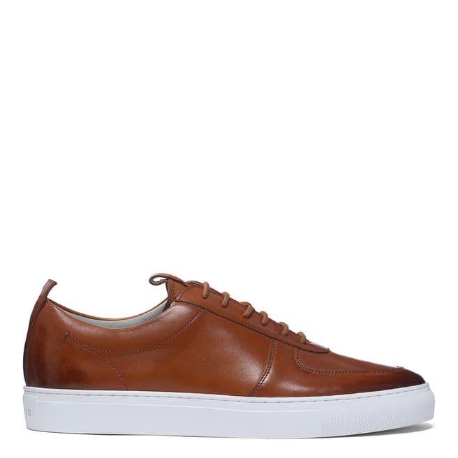 Grenson Brown Leather Handpainted Sneaker 22 