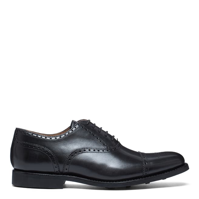 Grenson Black Tom Leather Formal Shoes