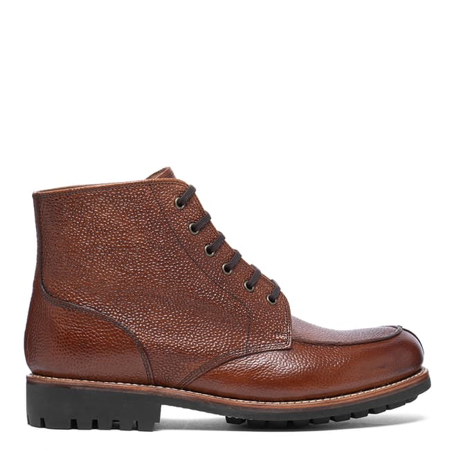 Grenson Brown Buster Handpainted Grain Boots