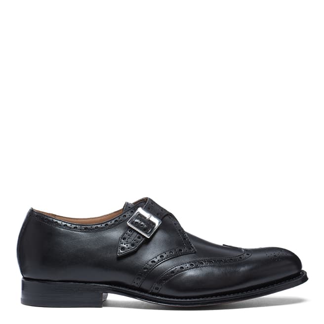 Grenson Black Basil Leather Formal Shoes