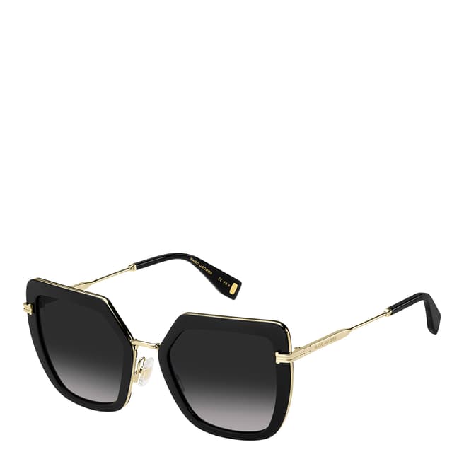 Marc Jacobs Gold Black Shaded Square Sunglasses