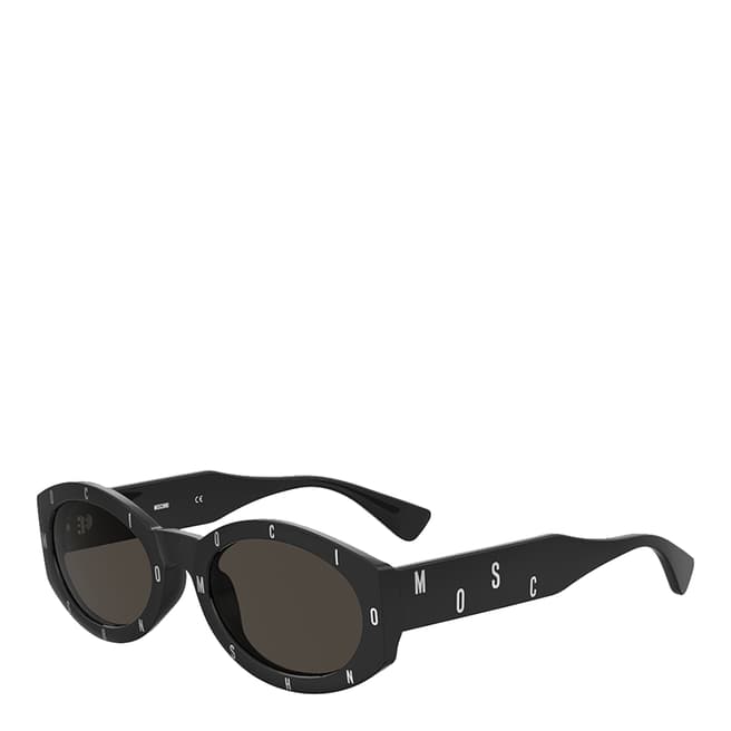MOSCHINO Black Oval Sunglasses