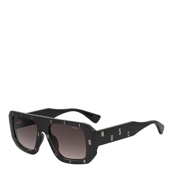 MOSCHINO Black Shaded Rectangular Sunglasses