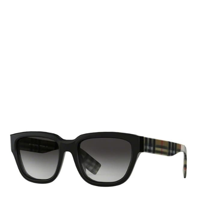 Burberry Unisex Black Burberry Sunglasses 54mm