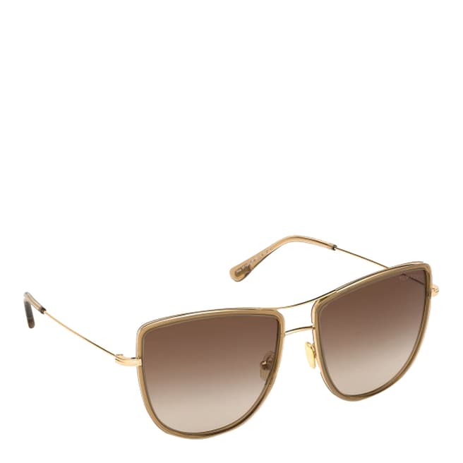 Tom Ford Women's Gold Tom Ford Sunglasses 53mm