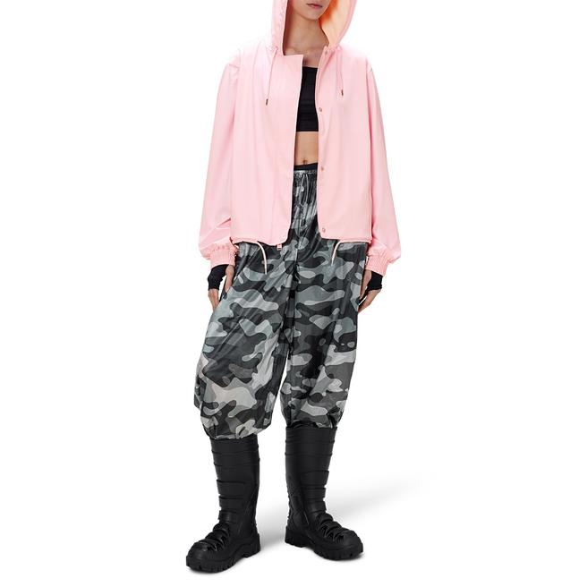RAINS Pink Unisex Waterproof String Jacket