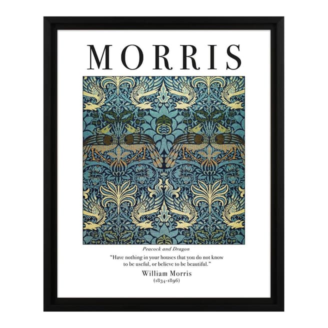 William Morris Peacock and Dragon Framed Print